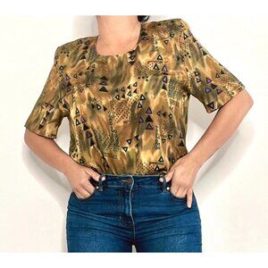 Vintage Regal shoulder pads blouse size medium
